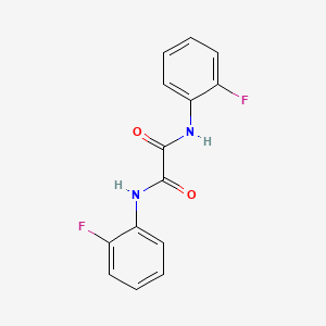 molecular formula C14H10F2N2O2 B11176748 Ethanediamide, N,N'-bis(2-fluorophenyl)- CAS No. 91325-44-9