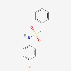 molecular formula C13H12BrNO2S B11176815 N-(4-bromophenyl)-1-phenylmethanesulfonamide 