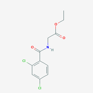 molecular formula C11H11Cl2NO3 B11176910 Ethyl ((2,4-dichlorobenzoyl)amino)acetate 