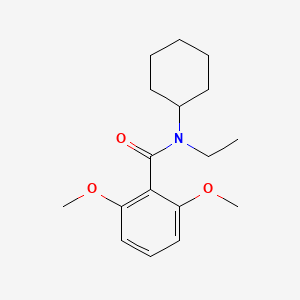 molecular formula C17H25NO3 B11176929 N-cyclohexyl-N-ethyl-2,6-dimethoxybenzamide 