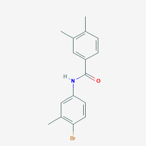 molecular formula C16H16BrNO B11176943 N-(4-bromo-3-methylphenyl)-3,4-dimethylbenzamide 