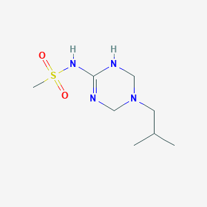 molecular formula C8H18N4O2S B11176973 N-(5-isobutyl-1,4,5,6-tetrahydro-1,3,5-triazin-2-yl)methanesulfonamide 