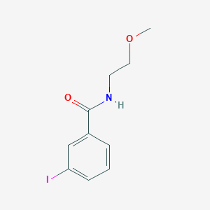 molecular formula C10H12INO2 B11177095 3-iodo-N-(2-methoxyethyl)benzamide 