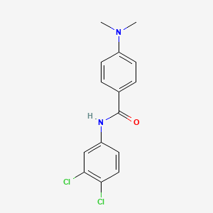 molecular formula C15H14Cl2N2O B11177125 N-(3,4-dichlorophenyl)-4-(dimethylamino)benzamide CAS No. 102587-45-1