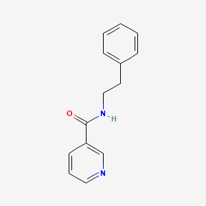 molecular formula C14H14N2O B11177324 N-Phenethyl-nicotinamide CAS No. 24303-08-0