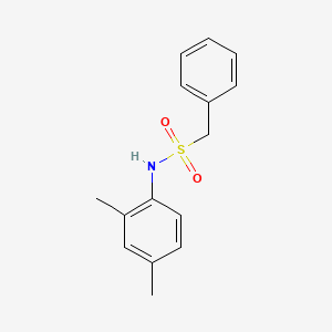 molecular formula C15H17NO2S B11177338 N-(2,4-dimethylphenyl)-1-phenylmethanesulfonamide 