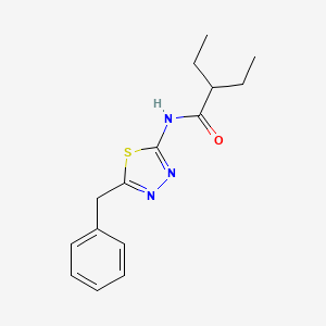 molecular formula C15H19N3OS B11177424 N-(5-benzyl-1,3,4-thiadiazol-2-yl)-2-ethylbutanamide 
