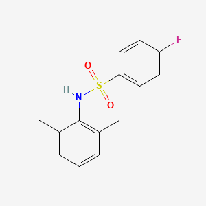 molecular formula C14H14FNO2S B11177619 N-(2,6-dimethylphenyl)-4-fluorobenzenesulfonamide 