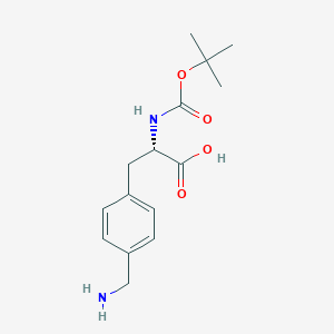 (2S)-3-[4-(Aminomethyl)phenyl]-2-[(tert-butoxy)carbonylamino]propanoic acid