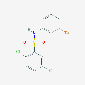 molecular formula C12H8BrCl2NO2S B11177824 N-(3-bromophenyl)-2,5-dichlorobenzenesulfonamide 