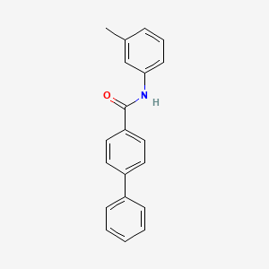 molecular formula C20H17NO B11177860 N-(3-methylphenyl)biphenyl-4-carboxamide 