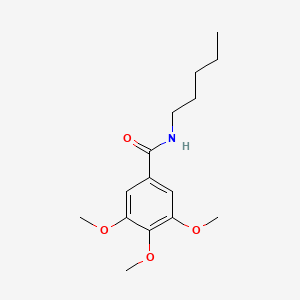molecular formula C15H23NO4 B11177877 3,4,5-trimethoxy-N-pentylbenzamide 