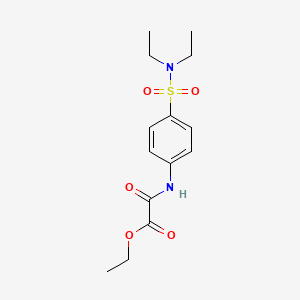 molecular formula C14H20N2O5S B11178089 Ethyl {[4-(diethylsulfamoyl)phenyl]amino}(oxo)acetate 