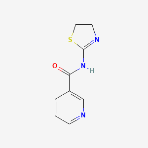 molecular formula C9H9N3OS B11178120 N-(4,5-dihydro-1,3-thiazol-2-yl)pyridine-3-carboxamide 