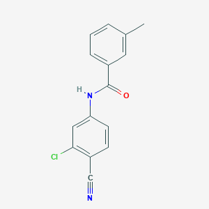 molecular formula C15H11ClN2O B11178251 N-(3-chloro-4-cyanophenyl)-3-methylbenzamide 