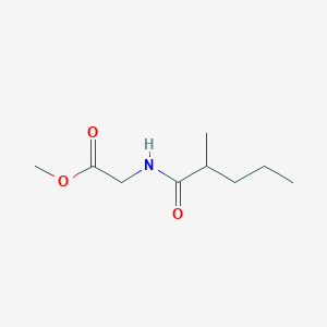 molecular formula C9H17NO3 B11178551 methyl N-(2-methylpentanoyl)glycinate 