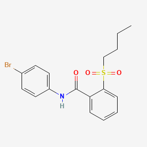 molecular formula C17H18BrNO3S B11178690 N-(4-bromophenyl)-2-(butylsulfonyl)benzamide 