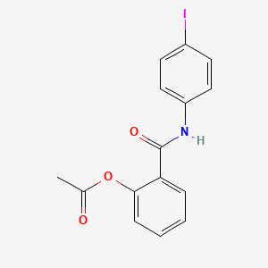 molecular formula C15H12INO3 B11178895 [2-[(4-iodophenyl)carbamoyl]phenyl] Acetate 