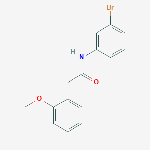 molecular formula C15H14BrNO2 B11178904 N-(3-bromophenyl)-2-(2-methoxyphenyl)acetamide 