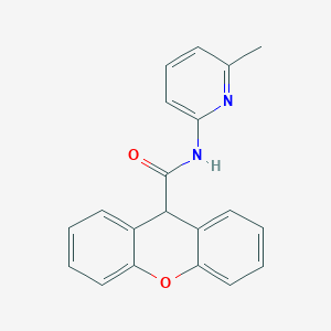 molecular formula C20H16N2O2 B11179020 N-(6-methylpyridin-2-yl)-9H-xanthene-9-carboxamide 