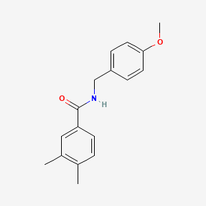 molecular formula C17H19NO2 B11179114 N-[(4-methoxyphenyl)methyl]-3,4-dimethylbenzamide 