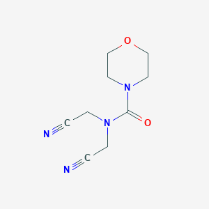 molecular formula C9H12N4O2 B11179521 N,N-bis(cyanomethyl)morpholine-4-carboxamide 