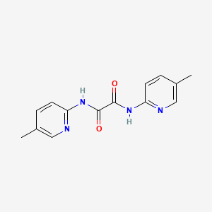 molecular formula C14H14N4O2 B11179626 N,N'-bis(5-methylpyridin-2-yl)ethanediamide 