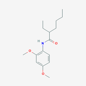 molecular formula C16H25NO3 B11179650 N-(2,4-dimethoxyphenyl)-2-ethylhexanamide 