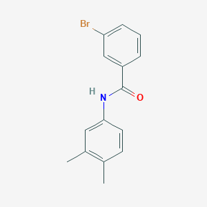 molecular formula C15H14BrNO B11179699 3-bromo-N-(3,4-dimethylphenyl)benzamide 