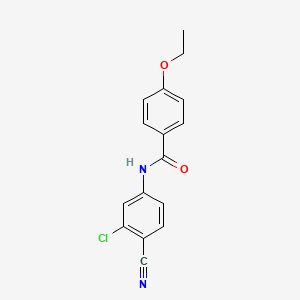 molecular formula C16H13ClN2O2 B11179721 N-(3-chloro-4-cyanophenyl)-4-ethoxybenzamide 