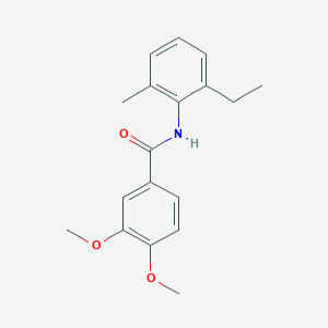 molecular formula C18H21NO3 B11179992 N-(2-ethyl-6-methylphenyl)-3,4-dimethoxybenzamide 