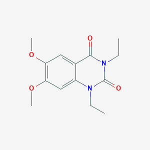 molecular formula C14H18N2O4 B11179993 1,3-diethyl-6,7-dimethoxyquinazoline-2,4(1H,3H)-dione 
