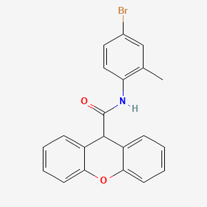 molecular formula C21H16BrNO2 B11180054 N-(4-bromo-2-methylphenyl)-9H-xanthene-9-carboxamide 
