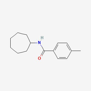 molecular formula C15H21NO B11180333 N-cycloheptyl-4-methylbenzamide CAS No. 329938-67-2