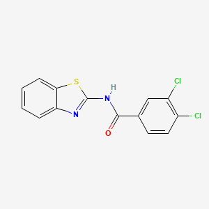 molecular formula C14H8Cl2N2OS B11180349 N-(1,3-benzothiazol-2-yl)-3,4-dichlorobenzamide CAS No. 190437-89-9