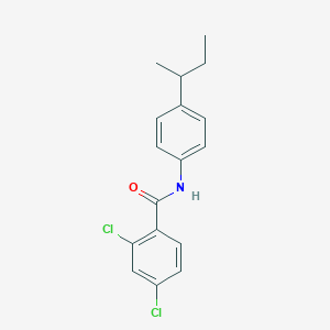 molecular formula C17H17Cl2NO B11180578 N-[4-(butan-2-yl)phenyl]-2,4-dichlorobenzamide 