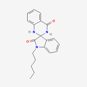 molecular formula C20H21N3O2 B11180962 1-pentyl-1'H-spiro[indole-3,2'-quinazoline]-2,4'(1H,3'H)-dione 