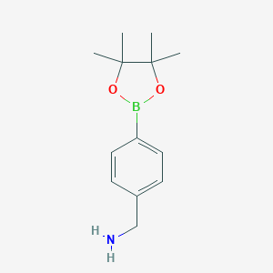 molecular formula C13H20BNO2 B111810 (4-(4,4,5,5-Tetramethyl-1,3,2-dioxaborolan-2-yl)phenyl)methanamine CAS No. 138500-88-6