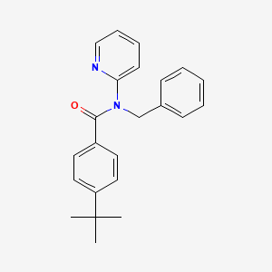 molecular formula C23H24N2O B11181350 N-benzyl-4-tert-butyl-N-(pyridin-2-yl)benzamide 
