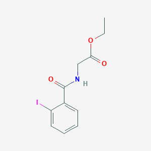 molecular formula C11H12INO3 B11181372 Ethyl 2-[(2-iodophenyl)formamido]acetate 