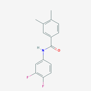 molecular formula C15H13F2NO B11181694 N-(3,4-difluorophenyl)-3,4-dimethylbenzamide 