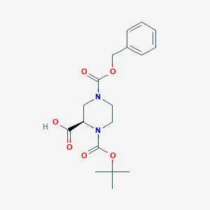 (R)-4-((Benzyloxy)carbonyl)-1-(tert-butoxycarbonyl)piperazine-2-carboxylic acid