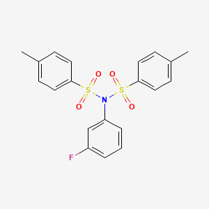molecular formula C20H18FNO4S2 B11181943 N-(3-fluorophenyl)-4-methyl-N-[(4-methylphenyl)sulfonyl]benzenesulfonamide 