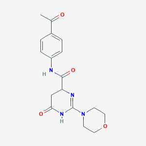 molecular formula C17H20N4O4 B11181961 N-(4-acetylphenyl)-2-(morpholin-4-yl)-6-oxo-3,4,5,6-tetrahydropyrimidine-4-carboxamide 