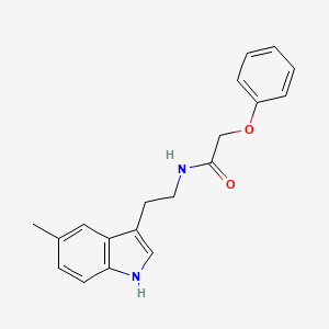 molecular formula C19H20N2O2 B11182170 N-[2-(5-methyl-1H-indol-3-yl)ethyl]-2-phenoxyacetamide 