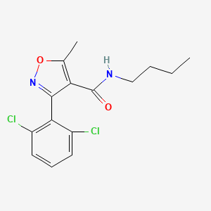 molecular formula C15H16Cl2N2O2 B11182266 N-butyl-3-(2,6-dichlorophenyl)-5-methyl-1,2-oxazole-4-carboxamide 