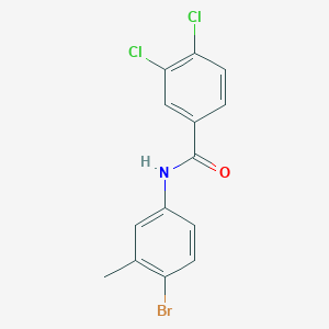 molecular formula C14H10BrCl2NO B11182505 N-(4-bromo-3-methylphenyl)-3,4-dichlorobenzamide 