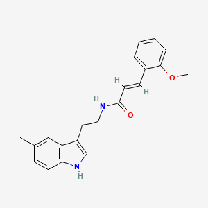 molecular formula C21H22N2O2 B11182668 (2E)-3-(2-methoxyphenyl)-N-[2-(5-methyl-1H-indol-3-yl)ethyl]prop-2-enamide 