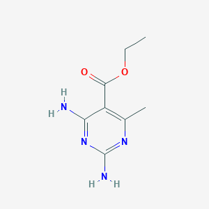 molecular formula C8H12N4O2 B11182676 Ethyl 2,4-diamino-6-methylpyrimidine-5-carboxylate 
