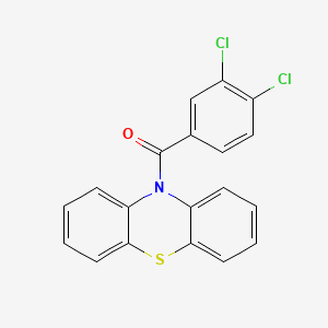 molecular formula C19H11Cl2NOS B11182784 (3,4-dichlorophenyl)(10H-phenothiazin-10-yl)methanone 